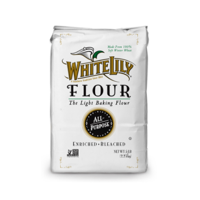 White Lily enriched beached all purpose flour