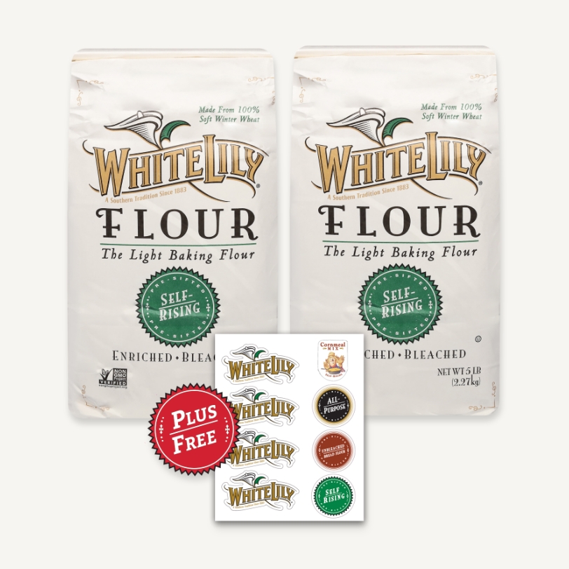 White Lily® Self-Rising Flour 2 pack + Apron and stickers