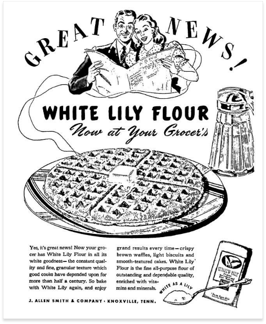 White Lily vintage ad